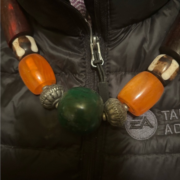 Ethnic Mixed Media Statement Necklace adds interest to any outfit Unique - Picture 2 of 7